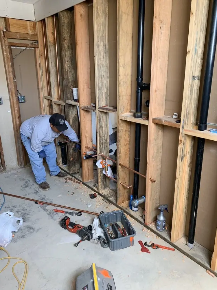 Commercial rough-in plumbing for Water Heater Replacement in York Center